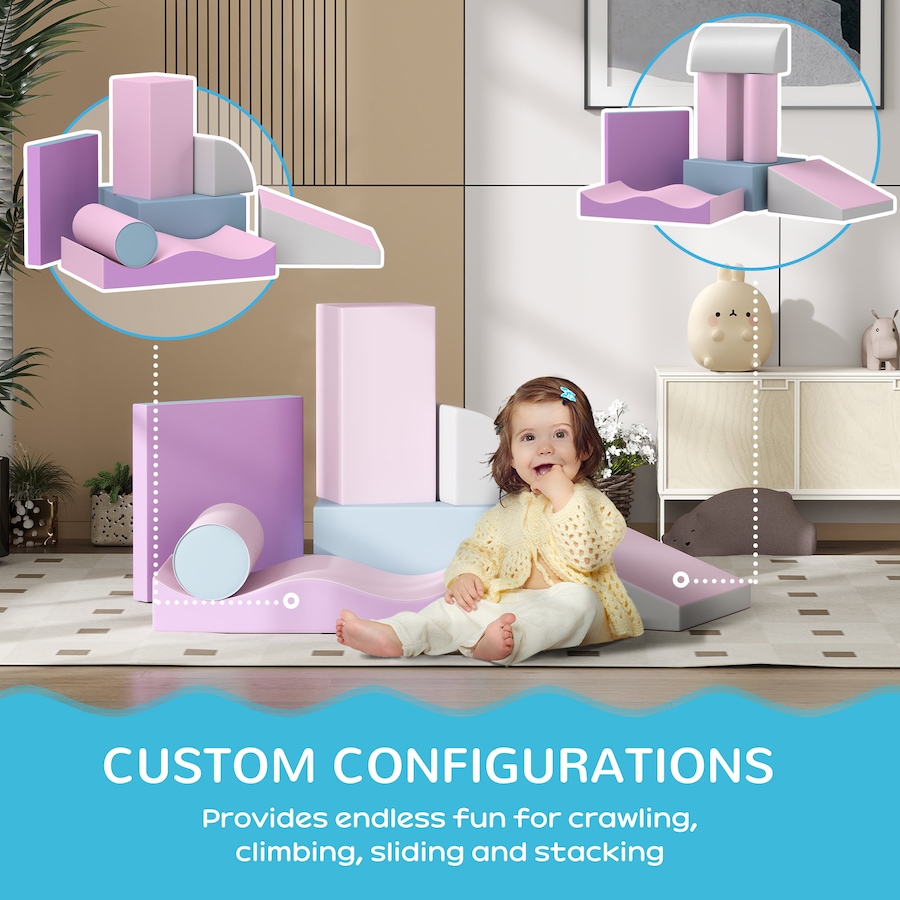 Image 982910_ALTMORE13.jpg, Product 982-910 / Price $102.99 - $104.99, Soozier 7 Pieces Soft Play Foam Climbing Blocks, Indoor Modular Kids Toys from Soozier on TSC.ca's Home & Garden department