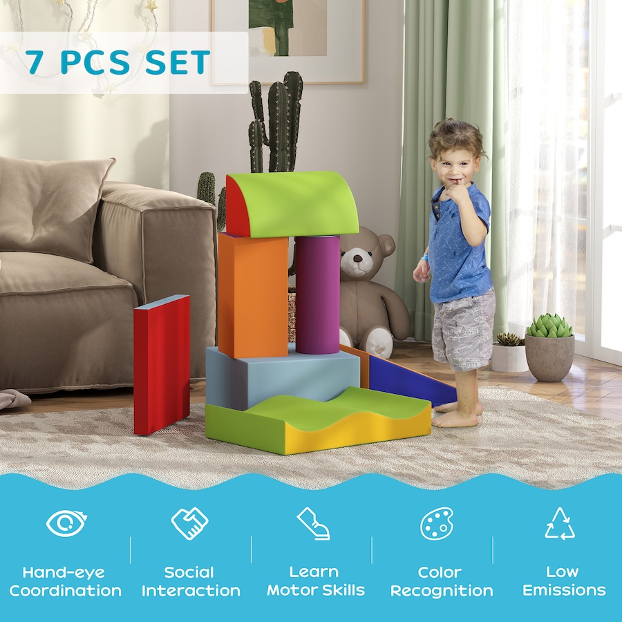 Image 982910_ALTMORE3.jpg, Product 982-910 / Price $102.99 - $104.99, Soozier 7 Pieces Soft Play Foam Climbing Blocks, Indoor Modular Kids Toys from Soozier on TSC.ca's Home & Garden department