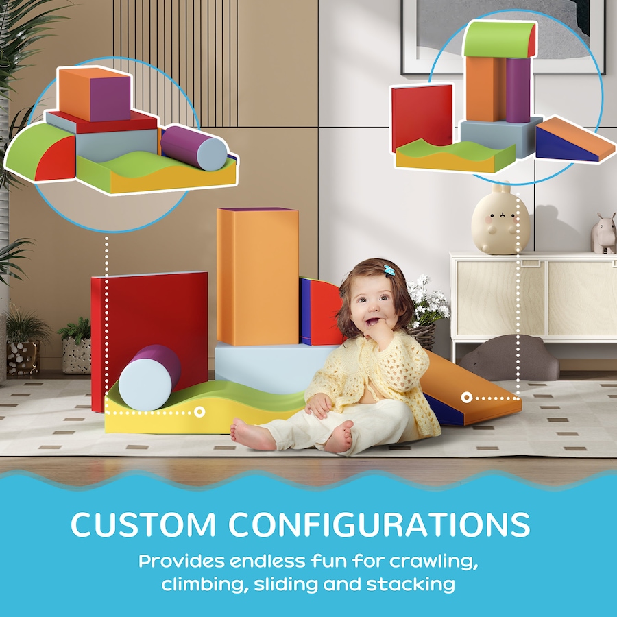 Image 982910_ALTMORE4.jpg, Product 982-910 / Price $102.99 - $104.99, Soozier 7 Pieces Soft Play Foam Climbing Blocks, Indoor Modular Kids Toys from Soozier on TSC.ca's Home & Garden department