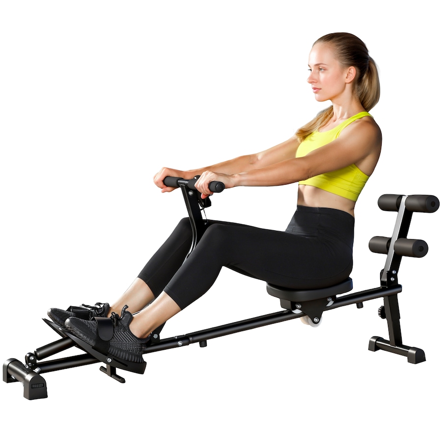 Image 982913.jpg, Product 982-913 / Price $123.99, Soozier Rowing Machine with 12-Level Hydraulic Resistance, Black from Soozier on TSC.ca's Health & Fitness department
