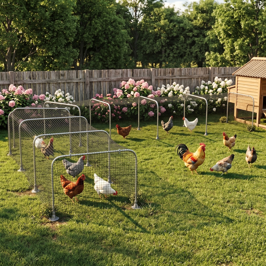 Image 982923_ALTMORE1.jpg, Product 982-923 / Price $136.99, PawHut Extra Long Chicken Tunnel for Outside, 354" x 39" Galvanized Steel from PawHut on TSC.ca's Home & Garden department