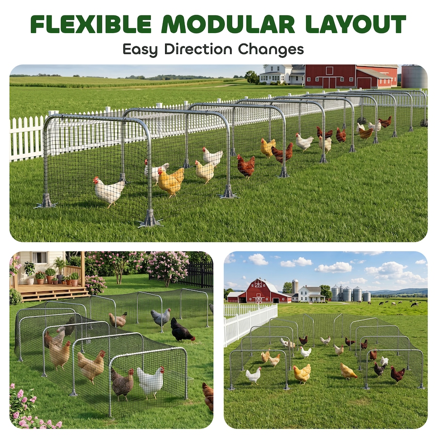Image 982923_ALTMORE6.jpg, Product 982-923 / Price $136.99, PawHut Extra Long Chicken Tunnel for Outside, 354" x 39" Galvanized Steel from PawHut on TSC.ca's Home & Garden department