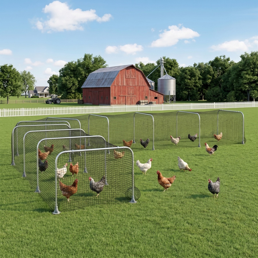 Image 982923_ALTMORE7.jpg, Product 982-923 / Price $136.99, PawHut Extra Long Chicken Tunnel for Outside, 354" x 39" Galvanized Steel from PawHut on TSC.ca's Home & Garden department