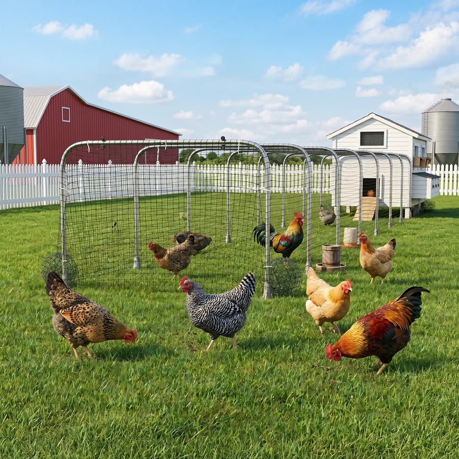 Image 982923_ALTMORE8.jpg, Product 982-923 / Price $136.99, PawHut Extra Long Chicken Tunnel for Outside, 354" x 39" Galvanized Steel from PawHut on TSC.ca's Home & Garden department