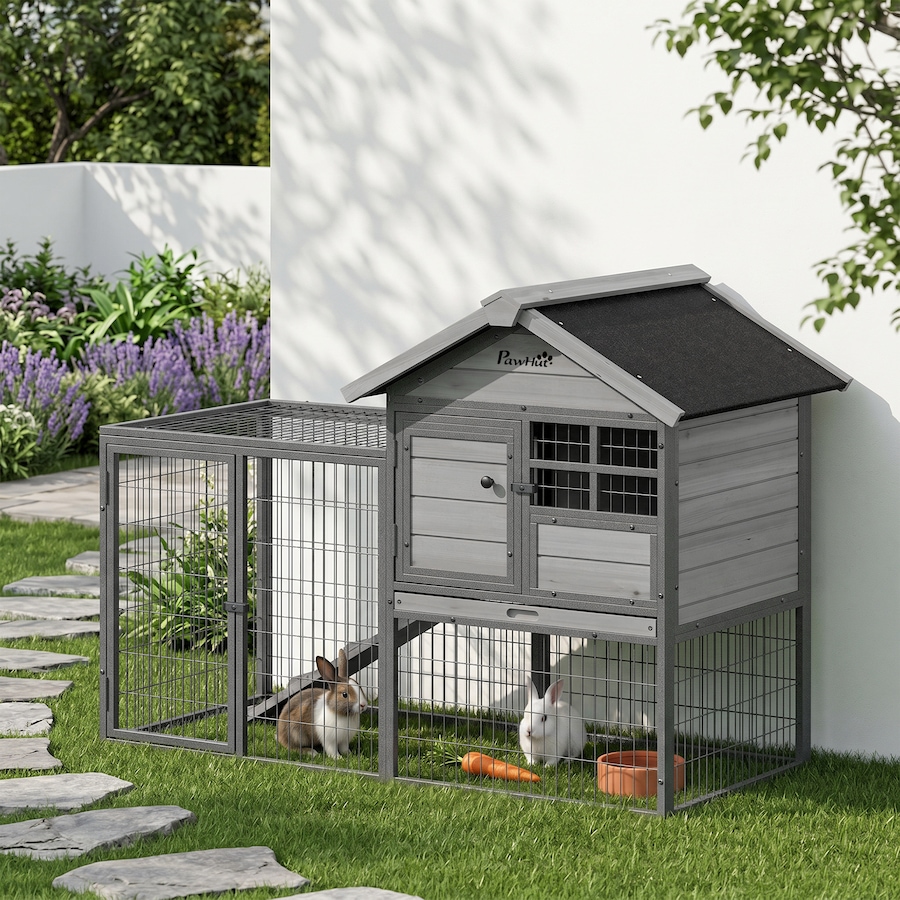 Image 982925_ALTMORE1.jpg, Product 982-925 / Price $196.99, PawHut Rabbit Hutch Outdoor, 48"L Large Wooden Bunny Cage with Run Box from PawHut on TSC.ca's Home & Garden department