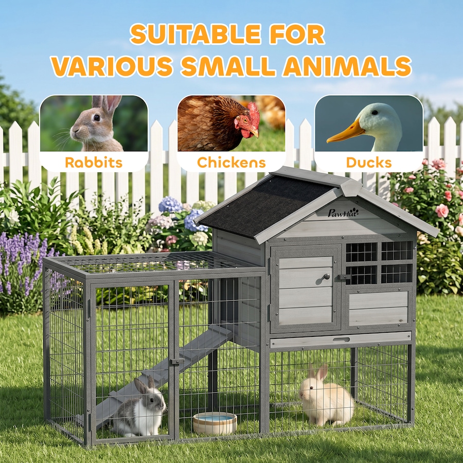 Image 982925_ALTMORE10.jpg, Product 982-925 / Price $196.99, PawHut Rabbit Hutch Outdoor, 48"L Large Wooden Bunny Cage with Run Box from PawHut on TSC.ca's Home & Garden department