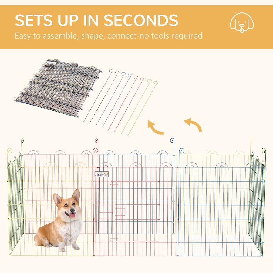 Image 982929_ALTMORE3.jpg, Product 982-929 / Price $52.99, PawHut Pet Playpen Portable Octagon Dog Exercise Fence for Outdoor from PawHut on TSC.ca's Home & Garden department