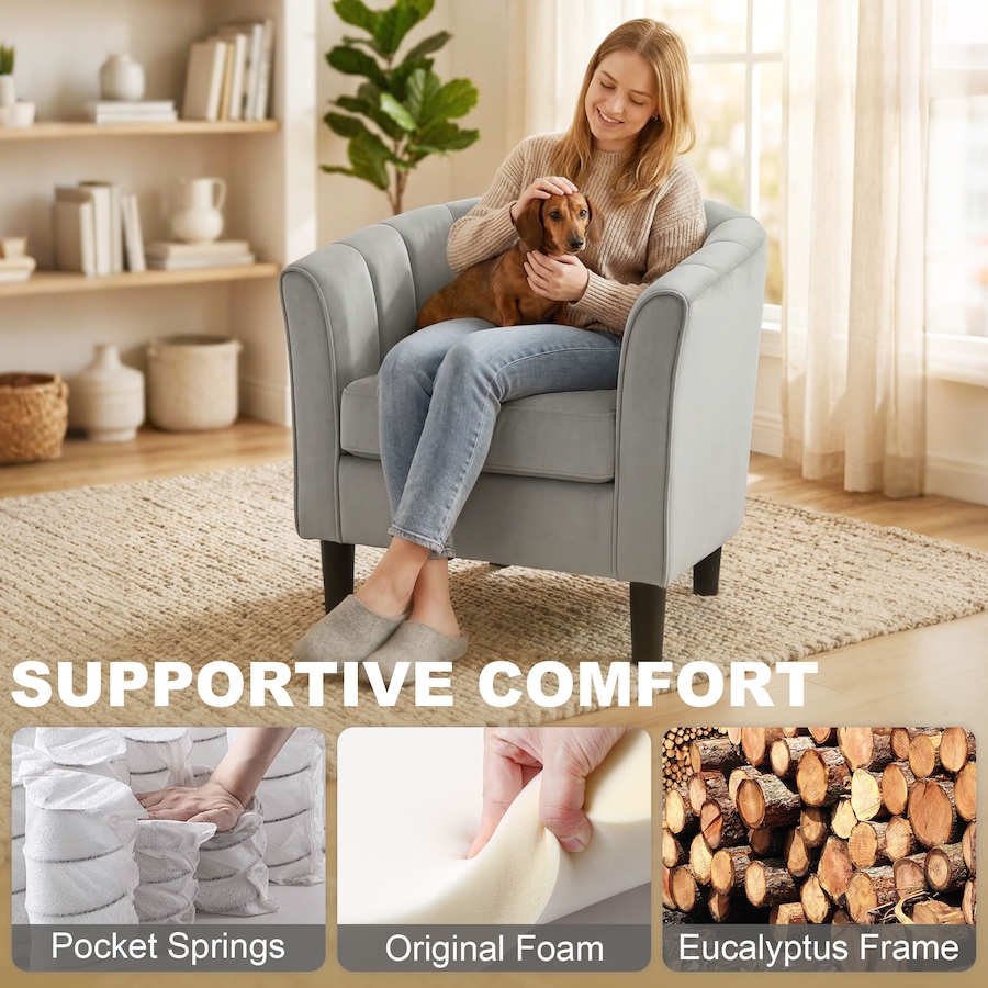Image 982941_ALTMORE13.jpg, Product 982-941 / Price $223.09 - $226.59, HOMCOM Accent Chair with Ottoman and Pocket Spring Cushion from HOMCOM on TSC.ca's Home & Garden department