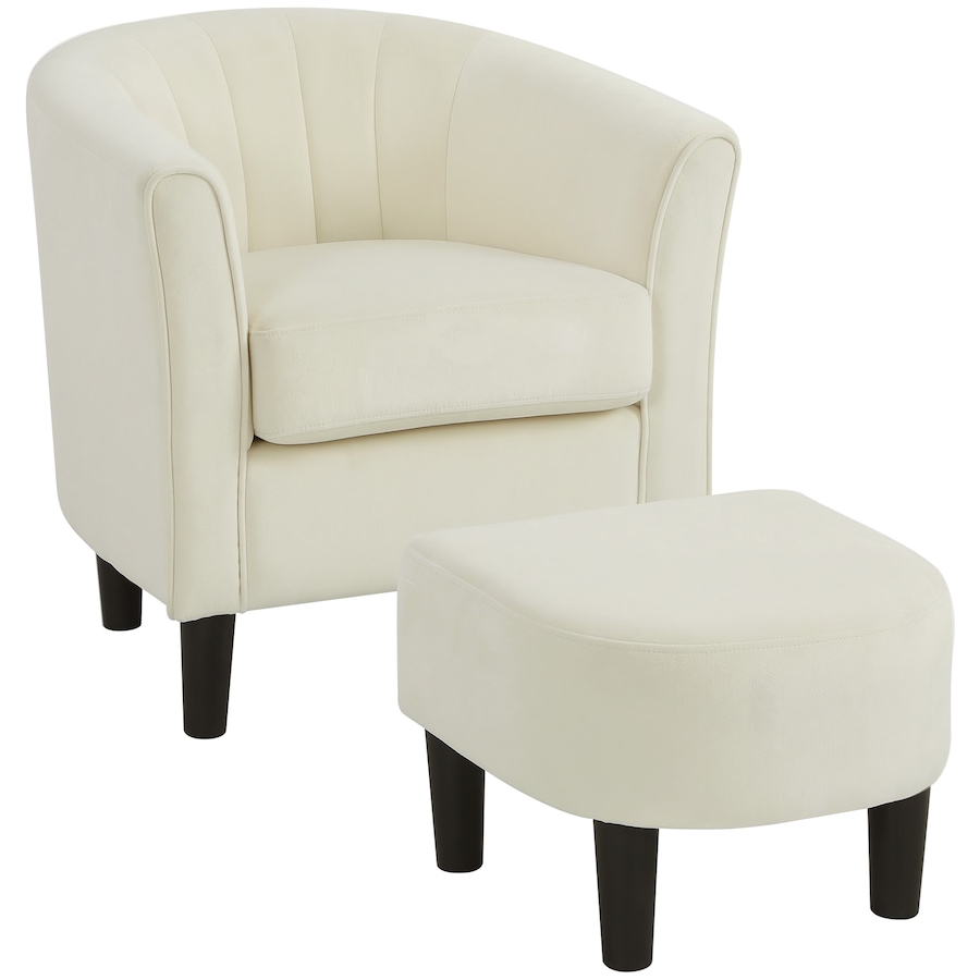Image 982941_ST01.jpg, Product 982-941 / Price $223.09 - $226.59, HOMCOM Accent Chair with Ottoman and Pocket Spring Cushion from HOMCOM on TSC.ca's Home & Garden department