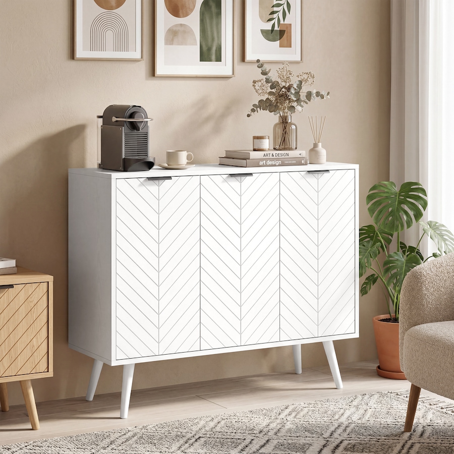 Image 982945_ALTMORE17.jpg, Product 982-945 / Price $154.99 - $180.34, HOMCOM Sideboard, Buffet Cabinet with Adjustable Shelves, White from HOMCOM on TSC.ca's Home & Garden department