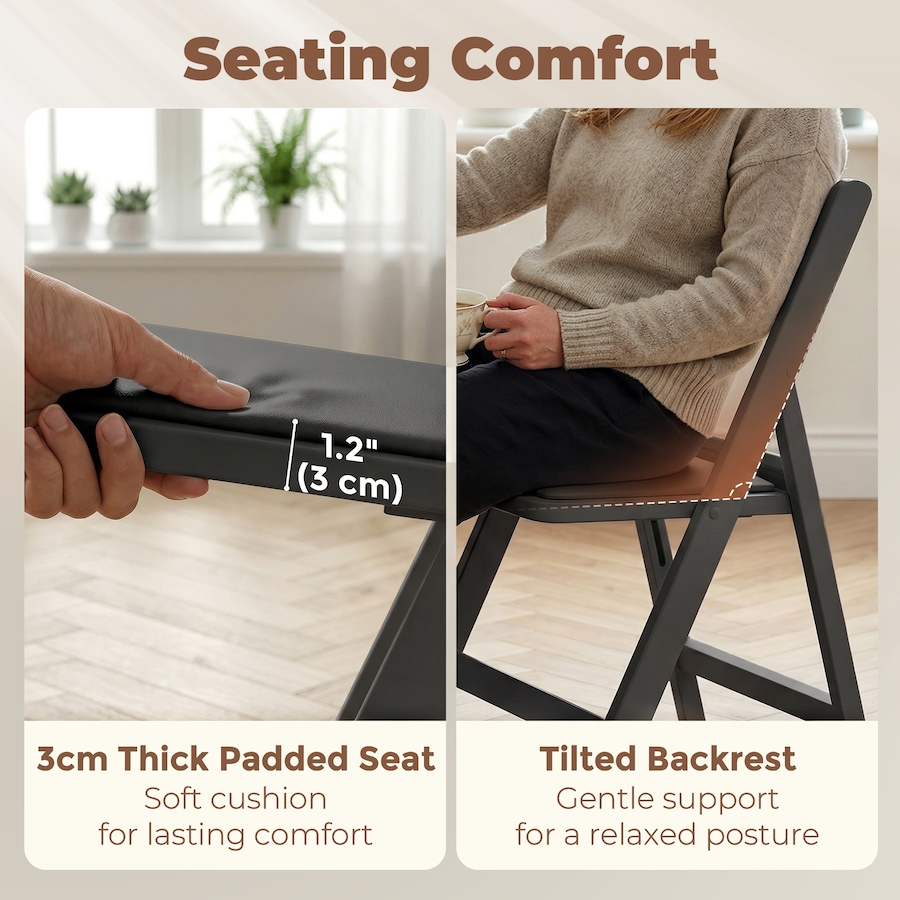 Image 982948_ALTMORE4.jpg, Product 982-948 / Price $159.99 - $164.99, HOMCOM 4 Pack Folding Chairs, Foldable Resin Chair with Padded Seat from HOMCOM on TSC.ca's Home & Garden department