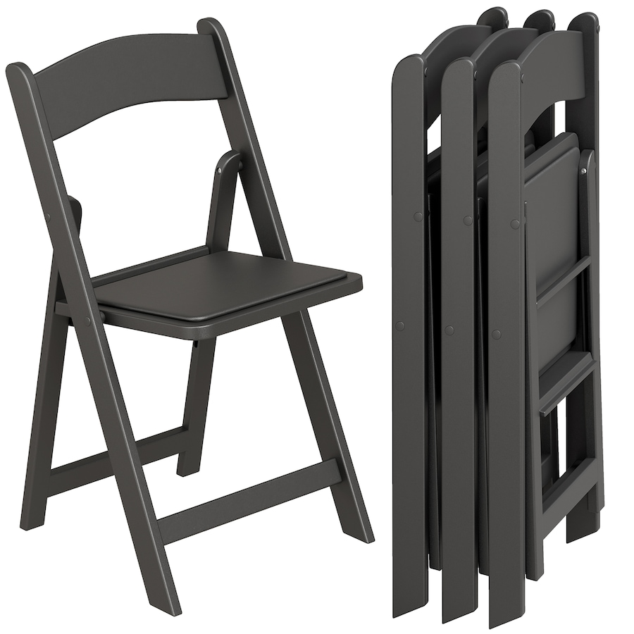 Image 982948_ST01.jpg, Product 982-948 / Price $159.99 - $164.99, HOMCOM 4 Pack Folding Chairs, Foldable Resin Chair with Padded Seat from HOMCOM on TSC.ca's Home & Garden department