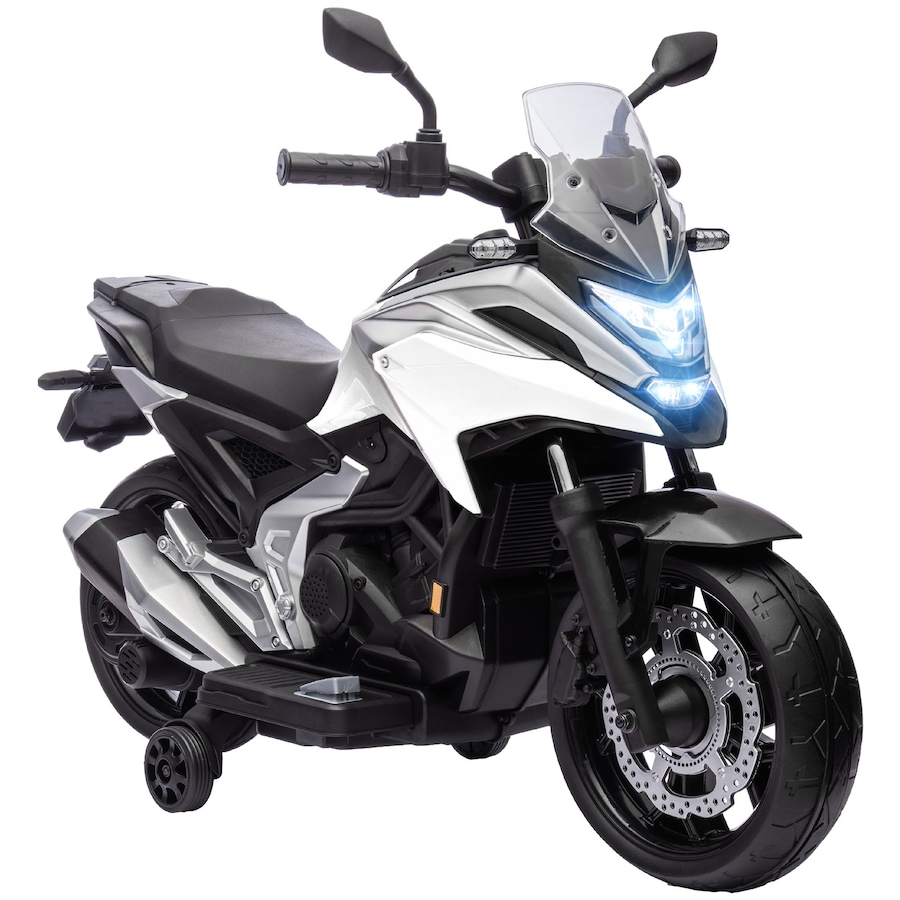 Image 982953.jpg, Product 982-953 / Price $217.99, Qaba Honda Licensed 12V Electric Motorcycle with Headlights Music, White from Qaba on TSC.ca's Toys & Hobbies department