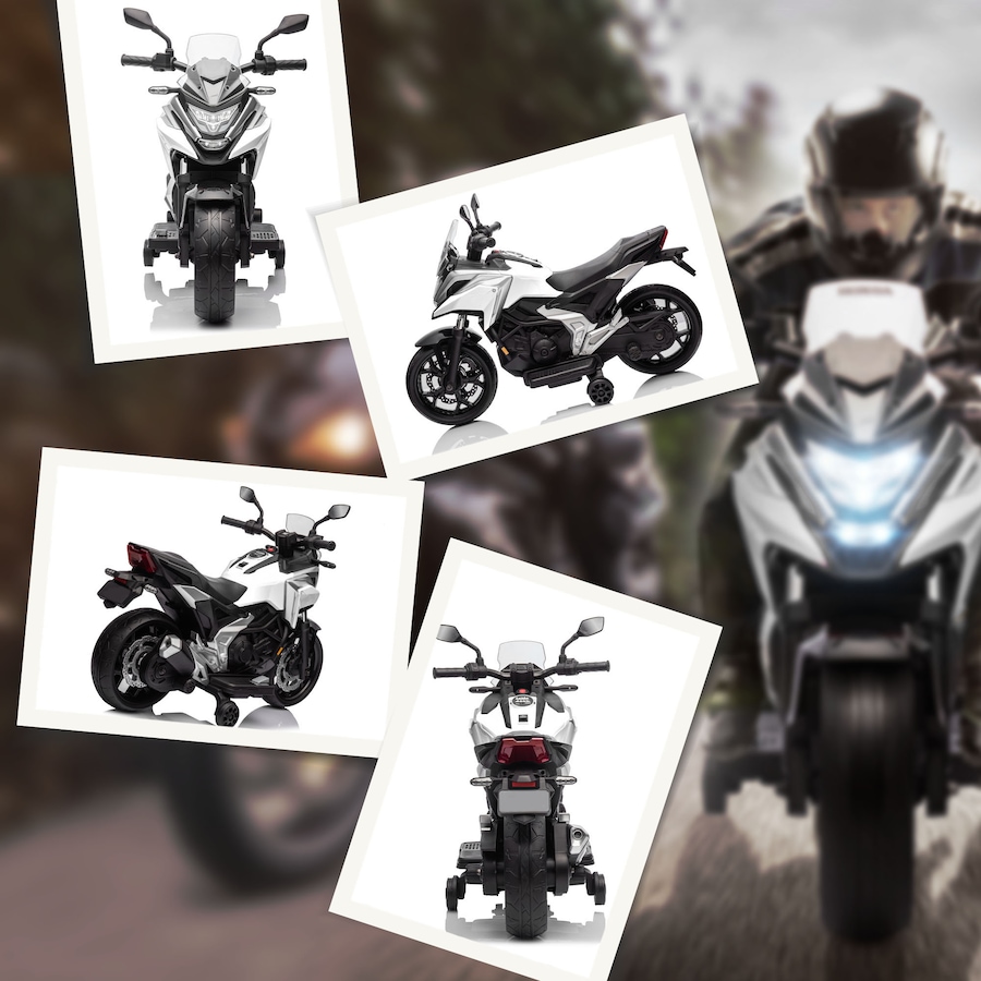 Image 982953_ALTMORE8.jpg, Product 982-953 / Price $217.99, Qaba Honda Licensed 12V Electric Motorcycle with Headlights Music, White from Qaba on TSC.ca's Toys & Hobbies department