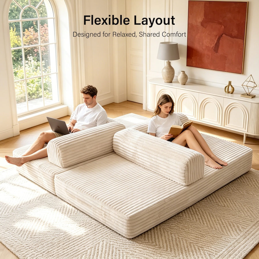 Image 982958_ALTMORE4.jpg, Product 982-958 / Price $629.99, IMHome Convertible Sofa Bed (Cream) for Living Room, Guest Room, Apartment from IMGadgets on TSC.ca's Home & Garden department