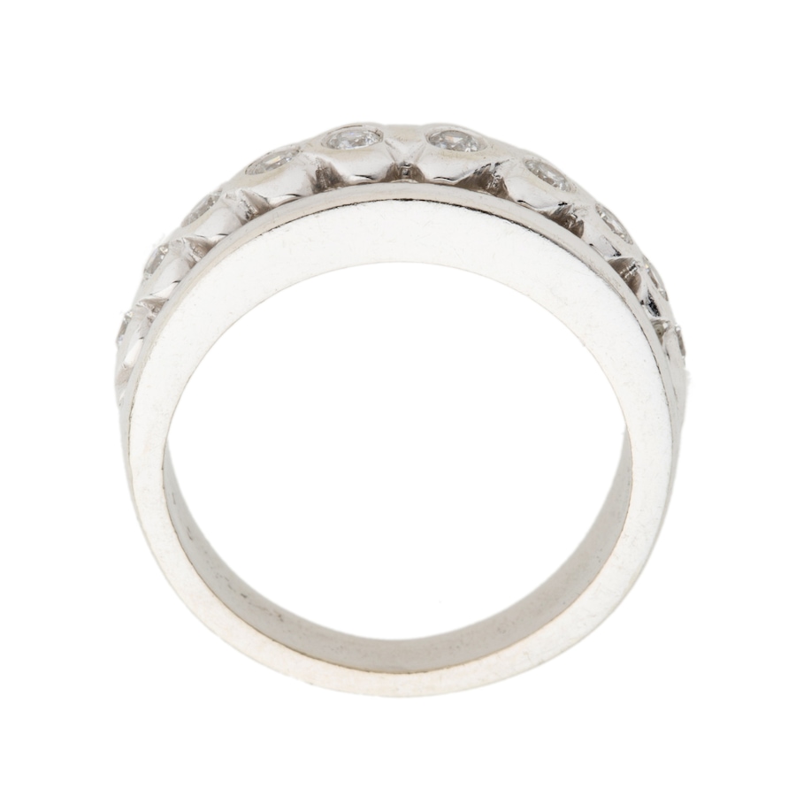 Image 982997_ALTMORE2.jpg, Product 982-997 / Price $1,950.00, 14K White Gold Bezel Set Ring with Cubic Zirconias from Estate Jewel Finds on TSC.ca's Jewellery department