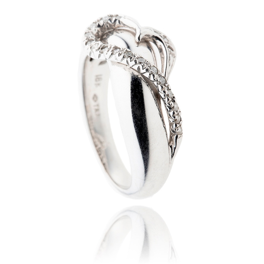 Image 983010_ALTMORE1.jpg, Product 983-010 / Price $2,795.00, 18K White Gold Diamond Heart Ring from Estate Jewel Finds on TSC.ca's Jewellery department