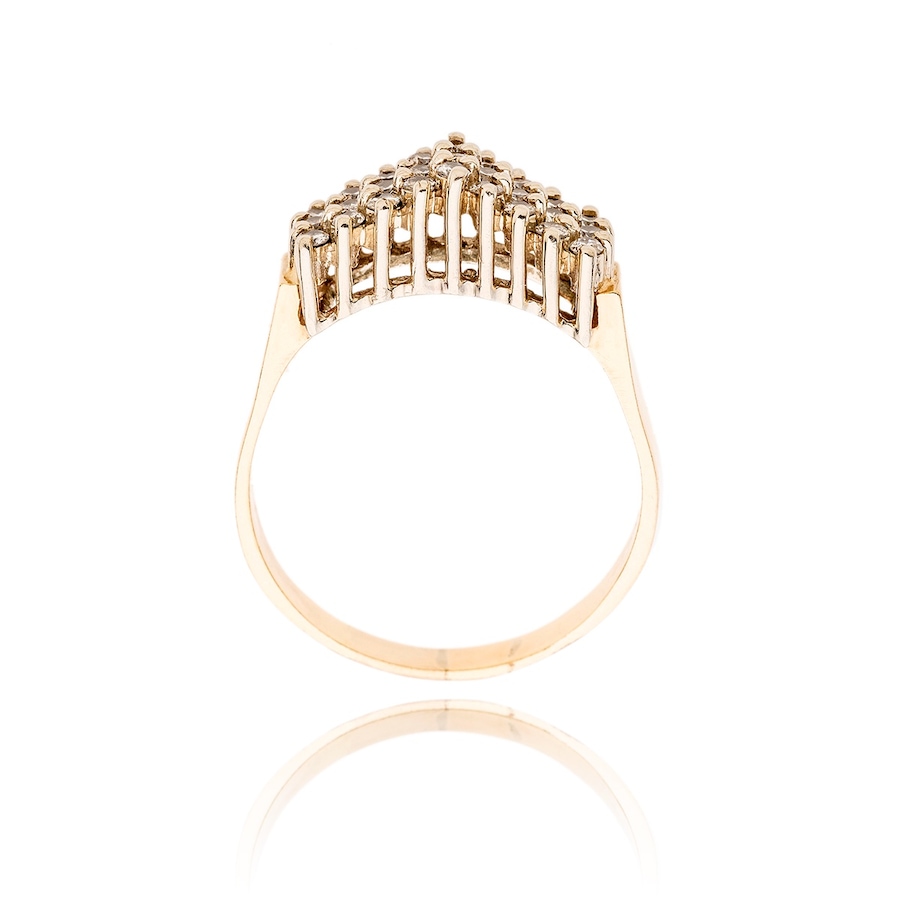 Image 983022_ALTMORE2.jpg, Product 983-022 / Price $1,895.00, 14K Yellow Gold Rhodium Enhanced Diamond Ring from Estate Jewel Finds on TSC.ca's Jewellery department
