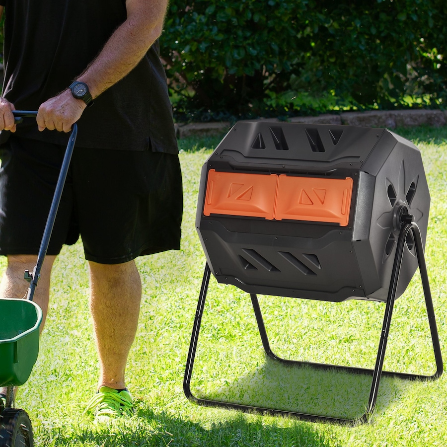Image 983023_ALTMORE16.jpg, Product 983-023 / Price $94.99 - $99.99, Outsunny 43 Gallon (160L) Tumbling Compost Bin with Sliding Doors from Outsunny on TSC.ca's Home & Garden department
