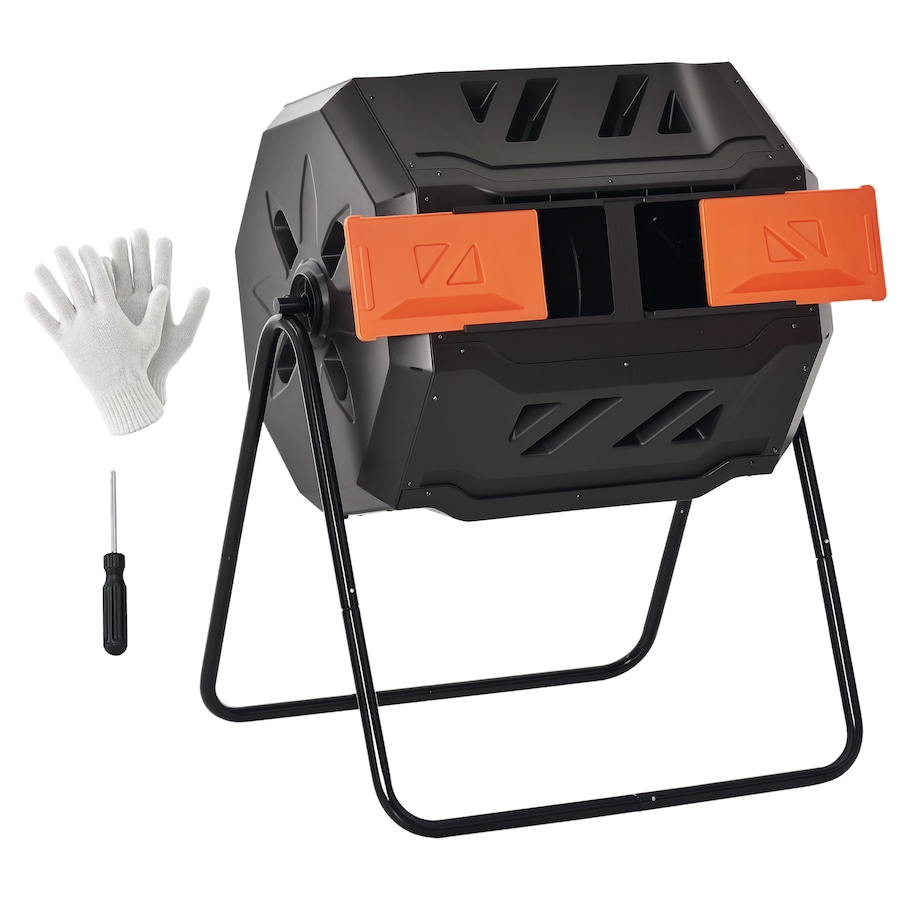Image 983023_ST02.png, Product 983-023 / Price $94.99 - $99.99, Outsunny 43 Gallon (160L) Tumbling Compost Bin with Sliding Doors from Outsunny on TSC.ca's Home & Garden department