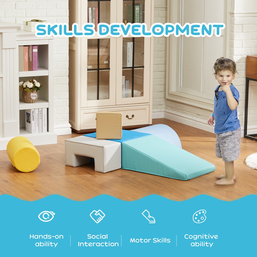 Image 983026_ALTMORE4.jpg, Product 983-026 / Price $0.00 - $89.99, Qaba Baby Climbing Toys Indoor, 6-Piece Foam Climbing Blocks for Toddlers from Qaba on TSC.ca's Home & Garden department