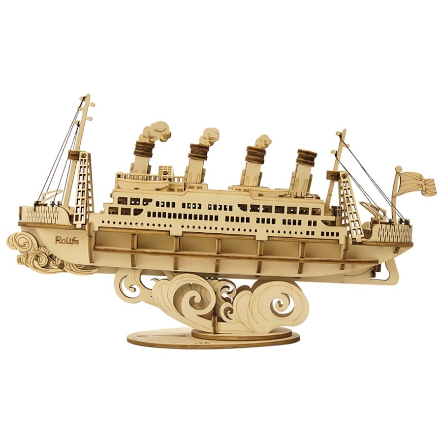 Image 983031.jpg, Product 983-031 / Price $14.99, Rolife Cruise Ship TG306 3D Wooden Puzzle - 145 Pieces, Educational STEM Toy from Tradeopia on TSC.ca's Toys & Hobbies department