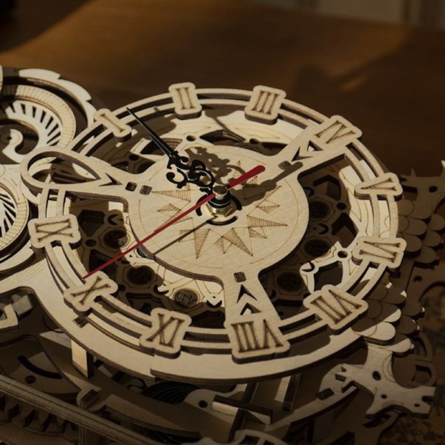 Image 983033_ALTMORE2.jpg, Product 983-033 / Price $59.99, ROKR Owl Clock LK503 3D Wooden Puzzle - 161 Pieces, Educational STEM Toy from Tradeopia on TSC.ca's Toys & Hobbies department