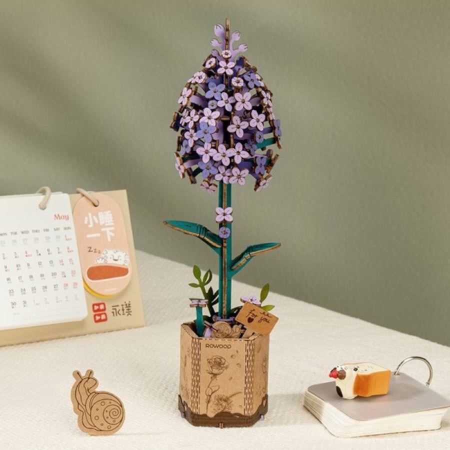Image 983034_ALTMORE1.jpg, Product 983-034 / Price $19.95, ROWOOD Lilac TW021 Wooden Puzzle - 154 Pieces, Beginner to Intermediate Level, Educational STEM Toy from Tradeopia on TSC.ca's Toys & Hobbies department