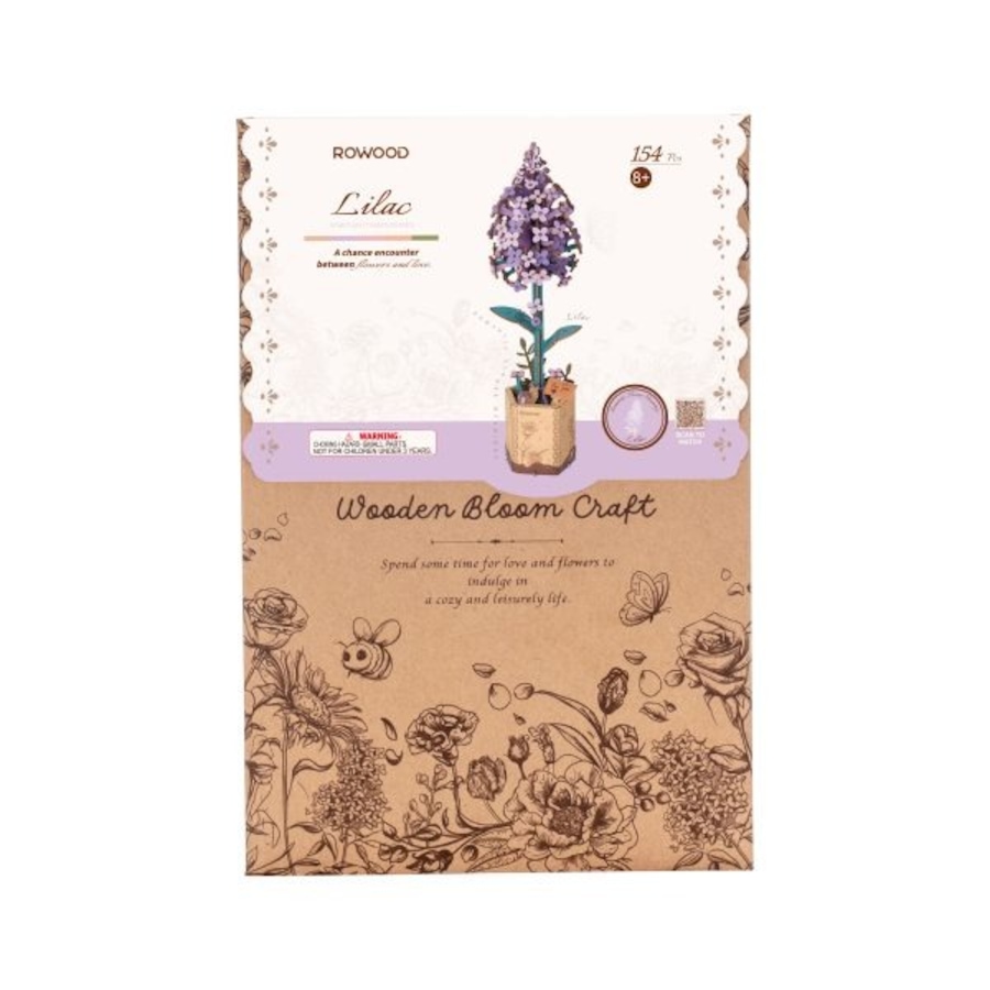 Image 983034_ALTMORE3.jpg, Product 983-034 / Price $19.95, ROWOOD Lilac TW021 Wooden Puzzle - 154 Pieces, Beginner to Intermediate Level, Educational STEM Toy from Tradeopia on TSC.ca's Toys & Hobbies department