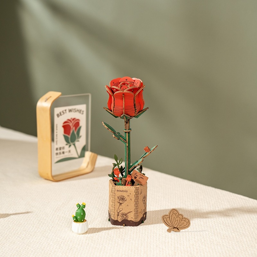 Image 983048_ALTMORE1.jpg, Product 983-048 / Price $14.97, ROWOOD Red Rose TW042 3D Wooden Puzzle - 106 Pieces, Beginner-Friendly, Educational STEM Toy from Tradeopia on TSC.ca's Toys & Hobbies department
