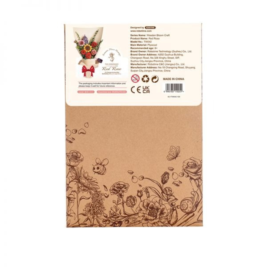 Image 983048_ALTMORE4.jpg, Product 983-048 / Price $14.97, ROWOOD Red Rose TW042 3D Wooden Puzzle - 106 Pieces, Beginner-Friendly, Educational STEM Toy from Tradeopia on TSC.ca's Toys & Hobbies department