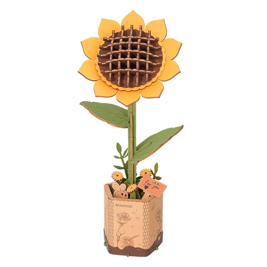 Image 983049.jpg, Product 983-049 / Price $19.99, ROWOOD Sunflower TW011 Wooden Puzzle - Educational STEM Toy for Ages 8 and Up from Tradeopia on TSC.ca's Toys & Hobbies department