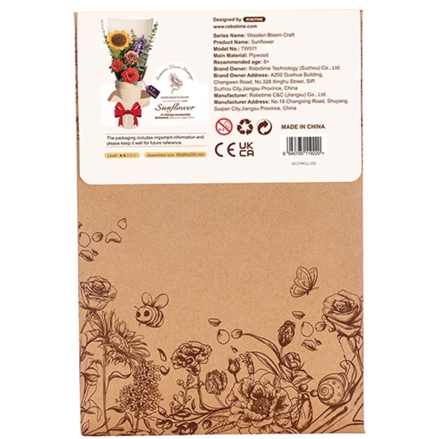 Image 983049_ALTMORE4.jpg, Product 983-049 / Price $19.99, ROWOOD Sunflower TW011 Wooden Puzzle - Educational STEM Toy for Ages 8 and Up from Tradeopia on TSC.ca's Toys & Hobbies department
