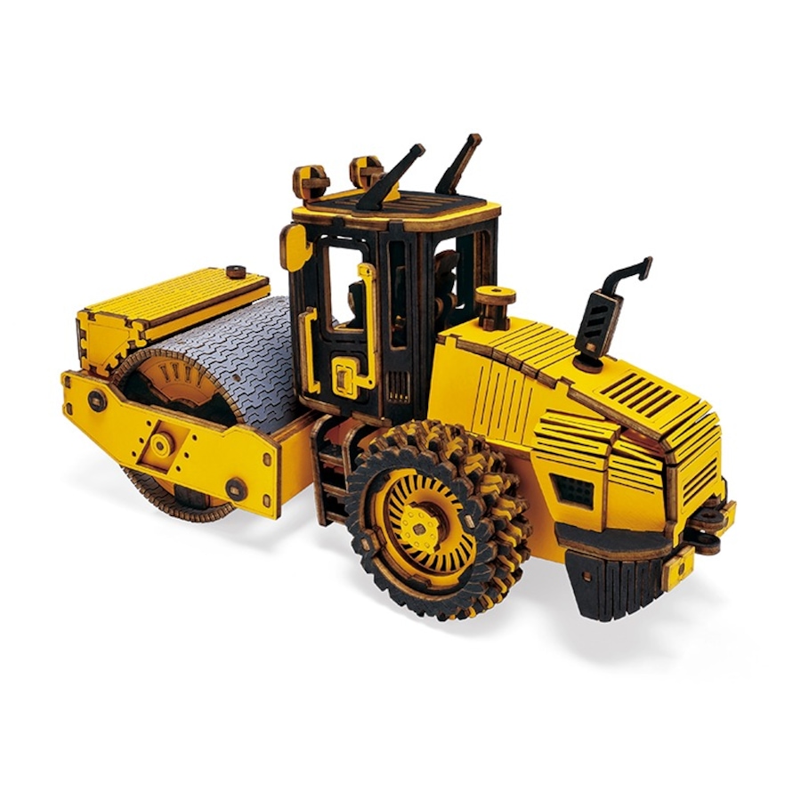 Image 983051.jpg, Product 983-051 / Price $9.97, ROKR Road Roller TG701K - Beginner 3D Puzzle Kit, Plywood, 149 Pieces, Ages 8+ from Tradeopia on TSC.ca's Toys & Hobbies department