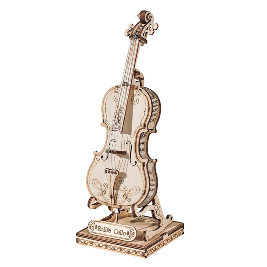 Image 983053.jpg, Product 983-053 / Price $14.99, Rolife Cello TG411 3D Wooden Puzzle - 58 Pieces, Educational STEM Toy from Tradeopia on TSC.ca's Toys & Hobbies department