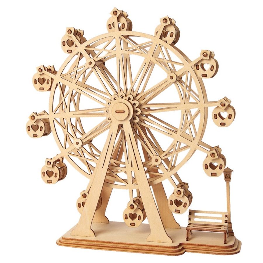 Image 983055.jpg, Product 983-055 / Price $14.97, Rolife Ferris Wheel TG401 3D Wooden Puzzle - 120 Pieces, Educational STEM Toy from Tradeopia on TSC.ca's Toys & Hobbies department