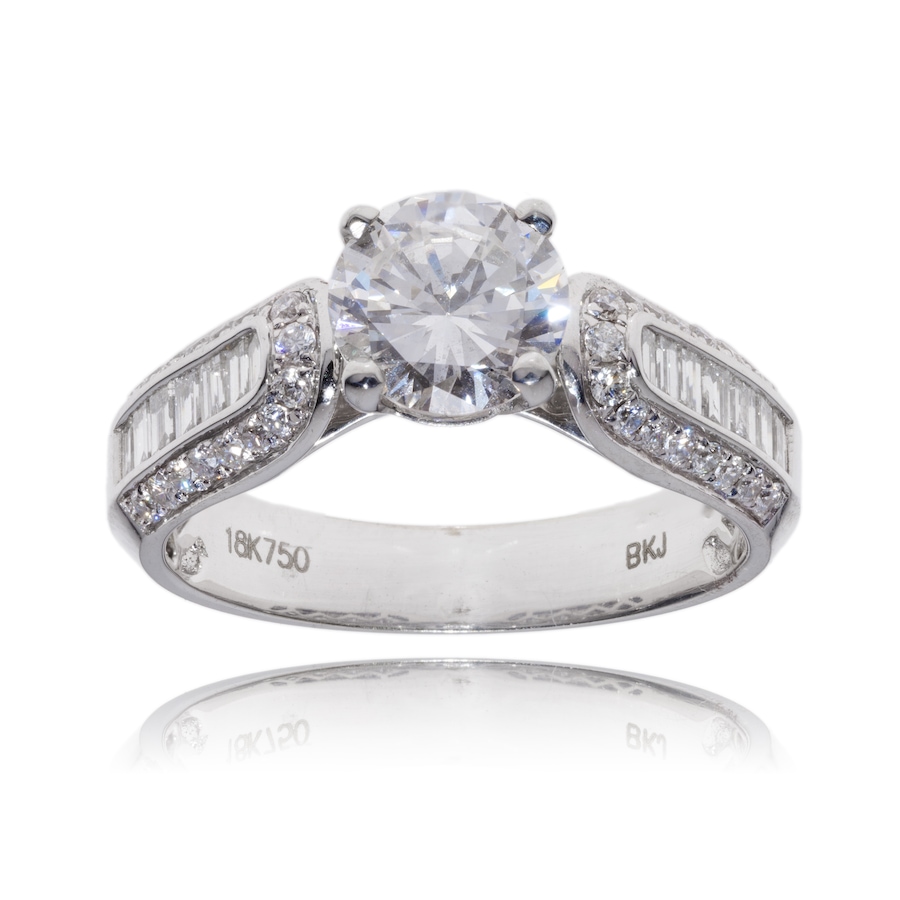 Image 983768.jpg, Product 983-768 / Price $14,995.00, 18K White Gold Engagement Diamond Ring 1.79ctw from Estate Jewel Finds on TSC.ca's Jewellery department