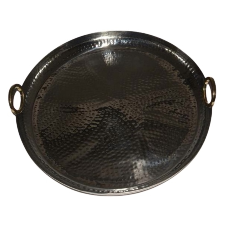 Image 985637_ALTMORE1.jpg, Product 985-637 / Price $125.00, Elegance Hamilton round tray - Stainless Steel from Elegance Tableware on TSC.ca's Kitchen department