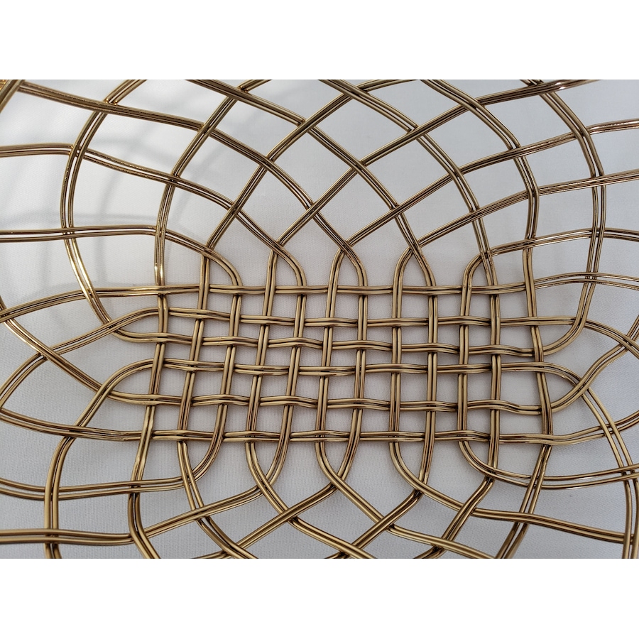 Image 985649_ALTMORE1.jpg, Product 985-649 / Price $73.00, Elegance Gold Metallic Oval basket 16 x 8.25" from Elegance Tableware on TSC.ca's Kitchen department