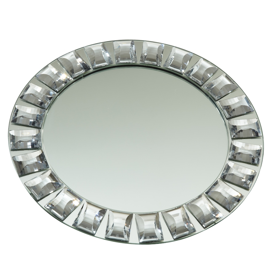 Image 985651.jpg, Product 985-651 / Price $50.00, Elegance Diamond Rim Mirror Charger Plate, 13" dia. from Elegance Tableware on TSC.ca's Kitchen department