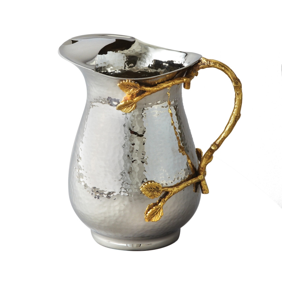 Image 985771.jpg, Product 985-771 / Price $81.00, Elegance Gilt leaf Hammered Stainless Steel Water Pitcher from Elegance Tableware on TSC.ca's Kitchen department
