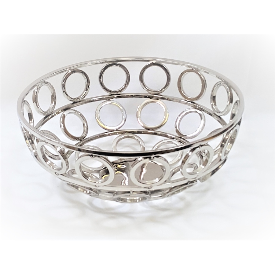 Image 985813.jpg, Product 985-813 / Price $166.00, Elegance Rondo round basket, 14.25" diameter, 6" H from Elegance Tableware on TSC.ca's Kitchen department