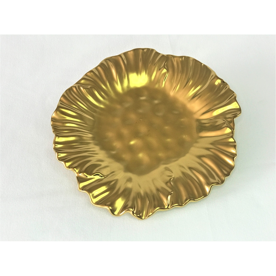 Image 985819.jpg, Product 985-819 / Price $39.00, Elegance BotanicCollection Titanium Porcelain Sunflower plate 10.25" from Elegance Tableware on TSC.ca's Kitchen department