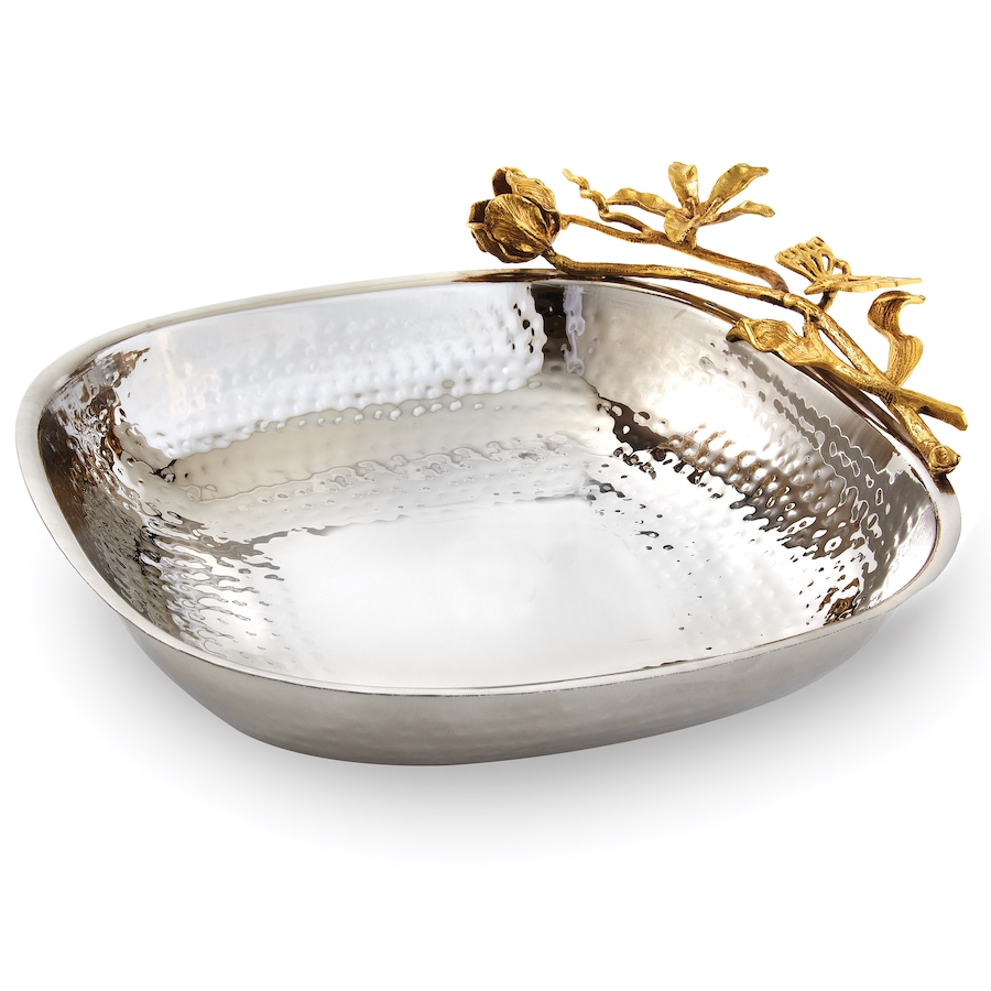 Image 985826.jpg, Product 985-826 / Price $83.00, Elegance Gold Butterfly square bowl from Elegance Tableware on TSC.ca's Kitchen department