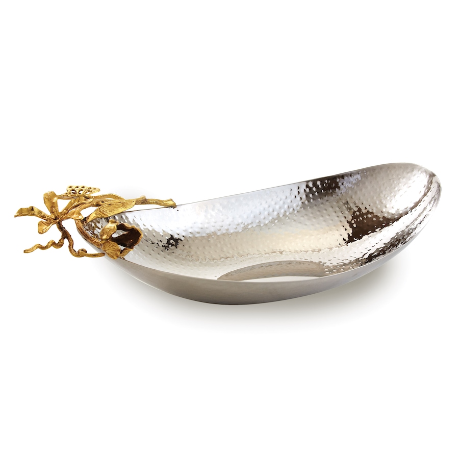 Image 985842.jpg, Product 985-842 / Price $77.00, Elegance Gold Butterfly boat shaped bowl from Elegance Tableware on TSC.ca's Kitchen department