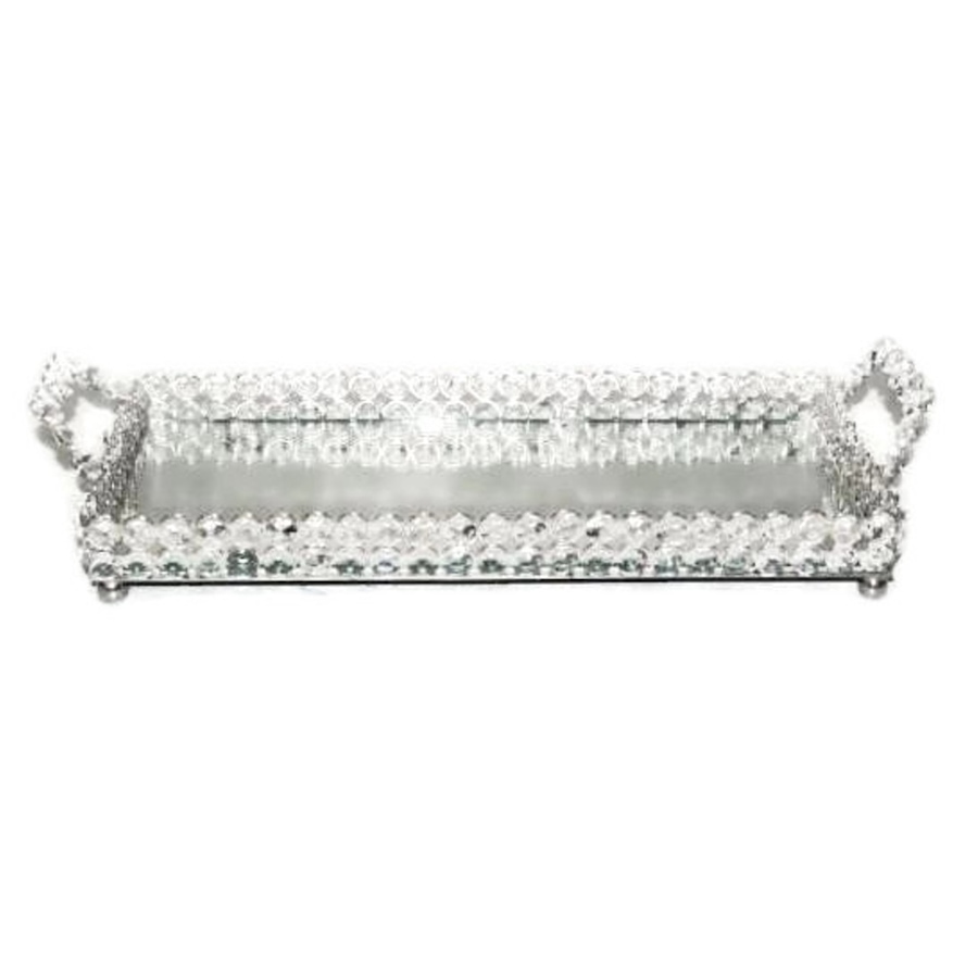 Image 985855.jpg, Product 985-855 / Price $117.00, Elegance Sparkle Crystal Mirror Tray - L: 15" x W: 6.75" from Elegance Tableware on TSC.ca's Kitchen department