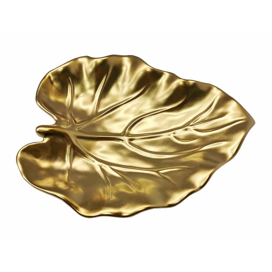 Image 985924.jpg, Product 985-924 / Price $32.00, Elegance BotanicCollection Titanium Porcelain Leaf plate 9" from Elegance Tableware on TSC.ca's Kitchen department
