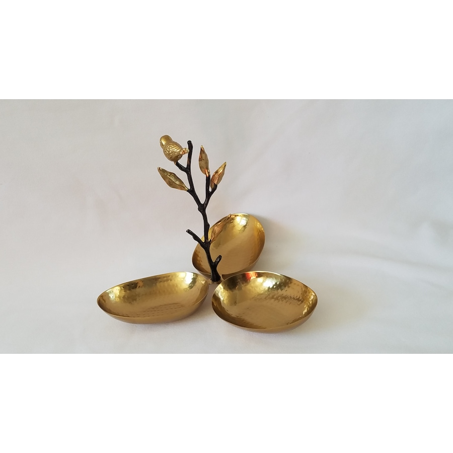 Image 985936.jpg, Product 985-936 / Price $57.00, Elegance Songbird triple dish - 4 1/2 x 3 1/4" from Elegance Tableware on TSC.ca's Kitchen department