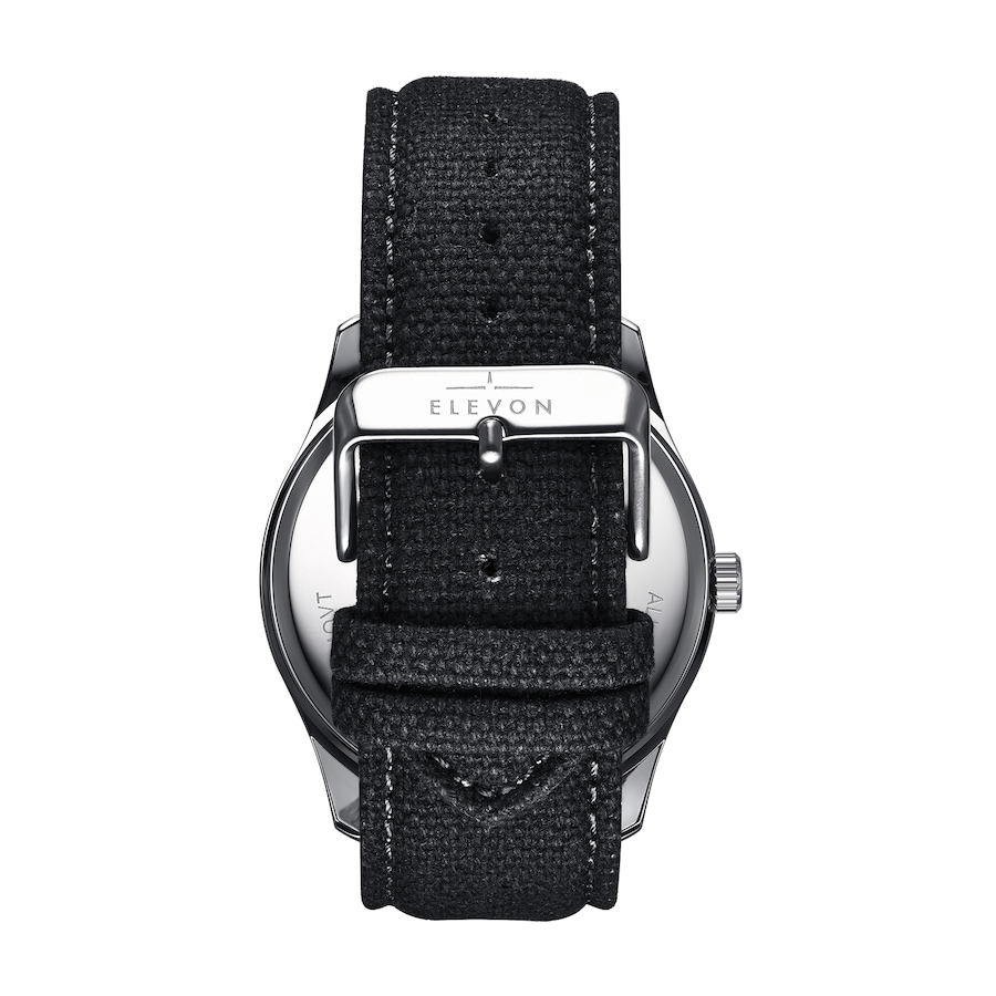 Image 986097_ALTMORE11.jpg, Product 986-097 / Price $81.74, Elevon Crosswind Canvas-Overlaid Leather-Band Watch w/ Date from Elevon on TSC.ca's Jewellery department