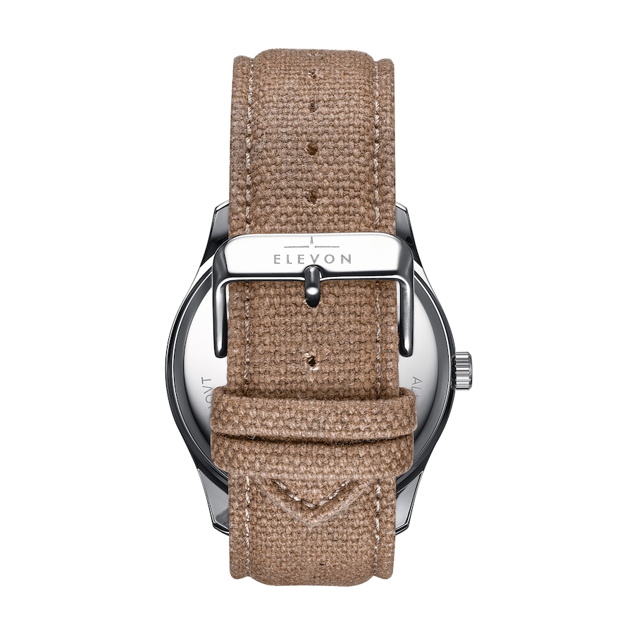 Image 986097_ALTMORE14.jpg, Product 986-097 / Price $81.74, Elevon Crosswind Canvas-Overlaid Leather-Band Watch w/ Date from Elevon on TSC.ca's Jewellery department